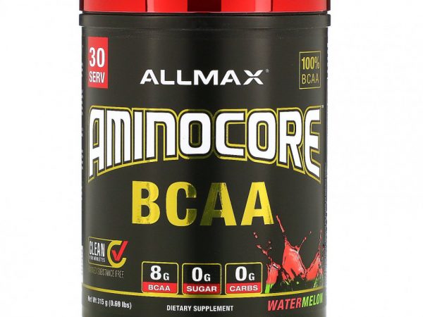 ALLMAX Nutrition, AMINOCORE BCAA, Арбуз, 315 г (0,69 фунта)