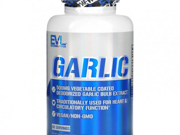 EVLution Nutrition, Garlic , 500 mg, 60 Veggie Capsules