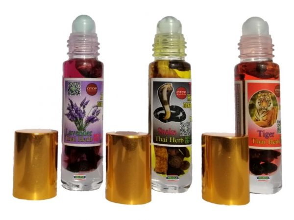 Бальзам тайский жидкий-ингалятор роликовый Otop thai herb oil, 10 мл. Таиланд Tiger