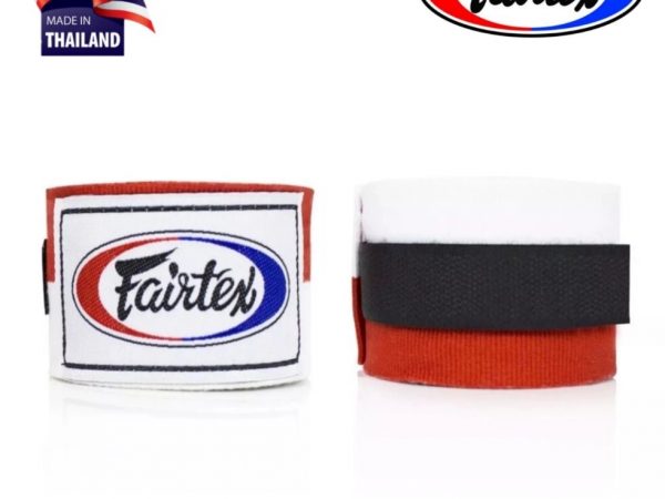 Боксёрские бинты для защиты кисти Fairtrex HW2, Таиланд Red/White