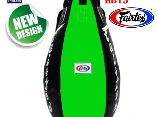Боксерский мешок Fairtex HB-15 Super Tea Drop, Таиланд Black/Green