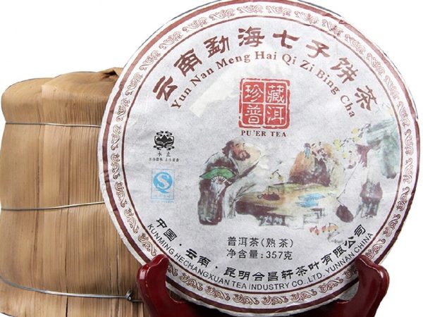 Чай китайский Шу Пуэр черный Shu Puer Menghai Ancient Black Healthy Tea, 357 гр. Китай