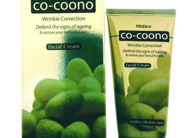 Крем для коррекции морщин с золотым шелком Mistine Co-Coono Wrinkle Correction Facial Cream, 40 мл., Таиланд