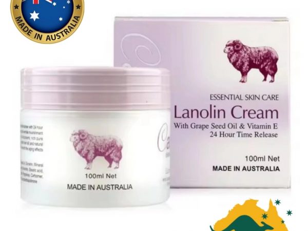 Крем от морщин с плацентой Careline Lanolin Cream with Grape Seed Oil 100 мл. Австралия