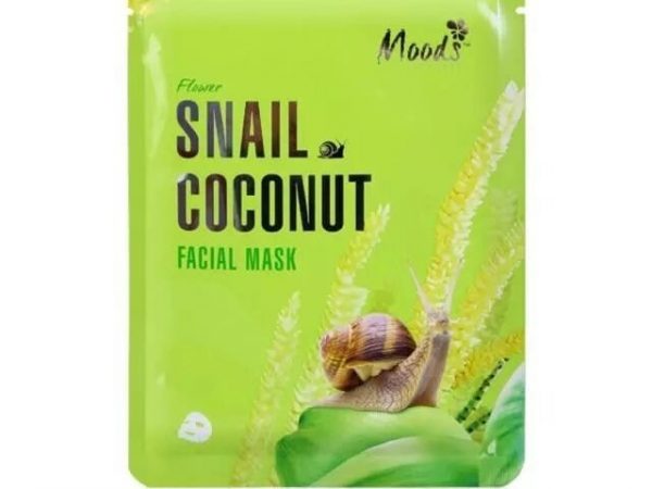 Маска для лица “Улитка + Кокос” Moods Snail Coconut Facial Mask
