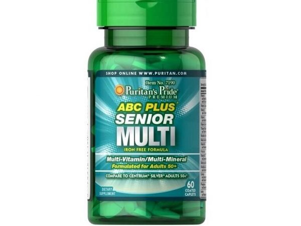 Мультивитамины и минералы 50+ Puritan's Pride ABC Plus Senior Multi, США 60