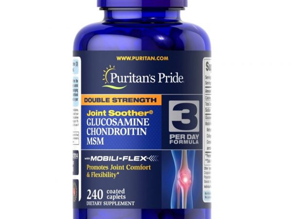 Препарат для суставов, связок и костей Double Strength Glucosamine Chondroitin MSM Puritan's Pride США