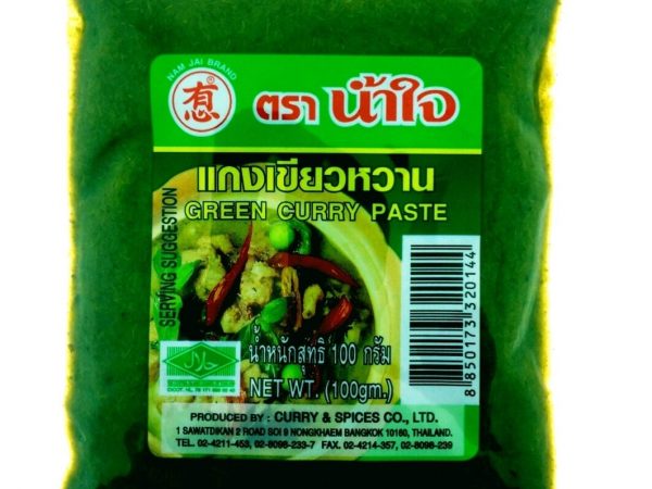 Зеленая Карри Паста / Nam Jai Green Curry Paste, 100 гр., Таиланд