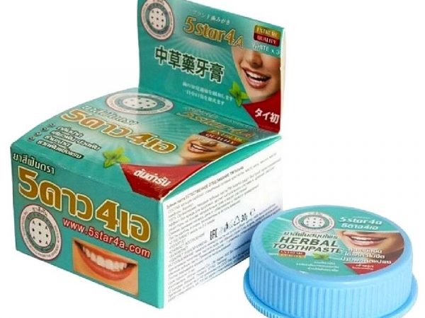 Зубная паста отбеливающая, концентрированная Herbal Toothpaste Concentrated Original 5Star4A, 25 гр, Таиланд