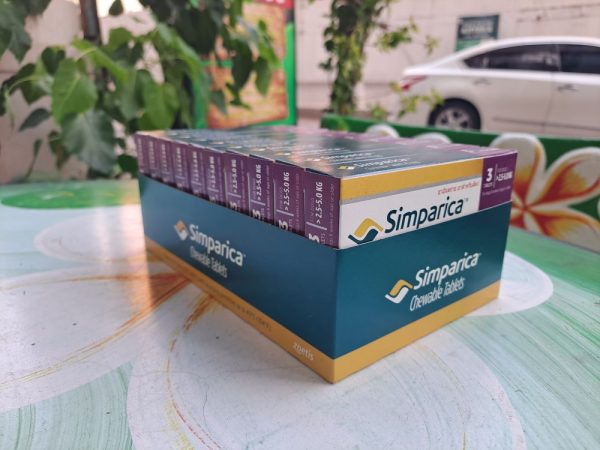 Упаковка 10х3 таблеток Simparica-средство от клещей и паразитов симпарика для собак весом от 2,5 до 5 кг