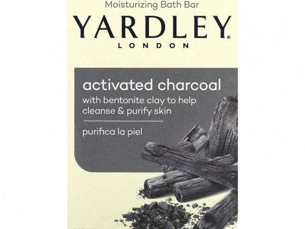 Yardley London, Увлажняющее мыло для ванн, активированный уголь, 113 г (4 унции)
