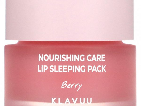 KLAVUU, Nourishing Care, ночная маска для губ, ягодная, 20 г (0,70 унции)