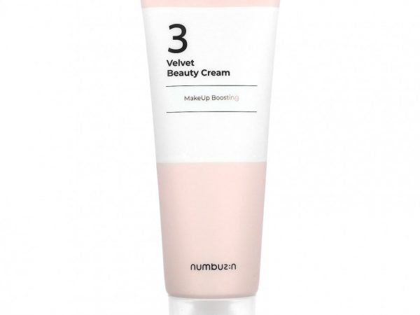 Numbuzin, Velvet Beauty Cream, крем для улучшения макияжа, № 3, 60 мл (2,02 жидк. Унции)