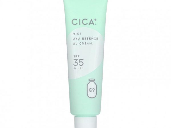 G9skin, Cica + UYU Essence UV Cream, УФ-крем, SPF 35 PA +++, мята`` 25 г