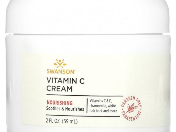 Swanson, Крем с витамином C, 59 мл (2 жидк. Унции)