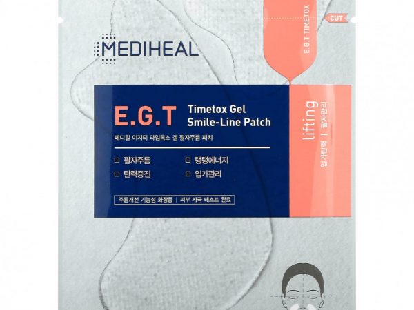 Mediheal, EGT Timetox, гель-патч от линии улыбки, 5 патчей по 1,37 г