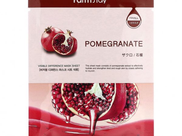 Farmstay, Visible Difference Beauty Mask Sheet, с гранатом, 1 шт., 23 мл (0,78 жидк. Унции)