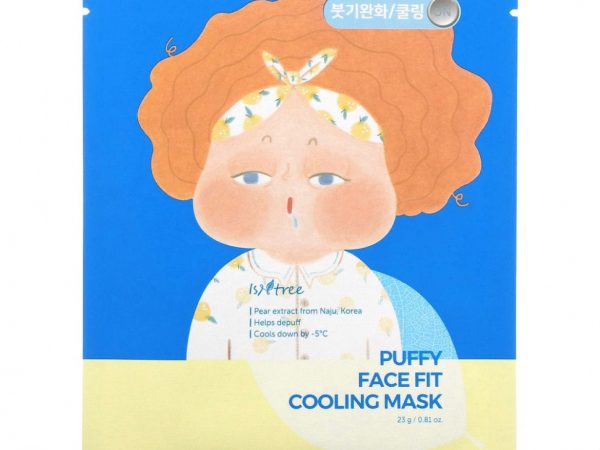 Isntree, Охлаждающая маска для лица Puffy Face Fit, 10 шт. Масок, 23 г (0,81 унции)
