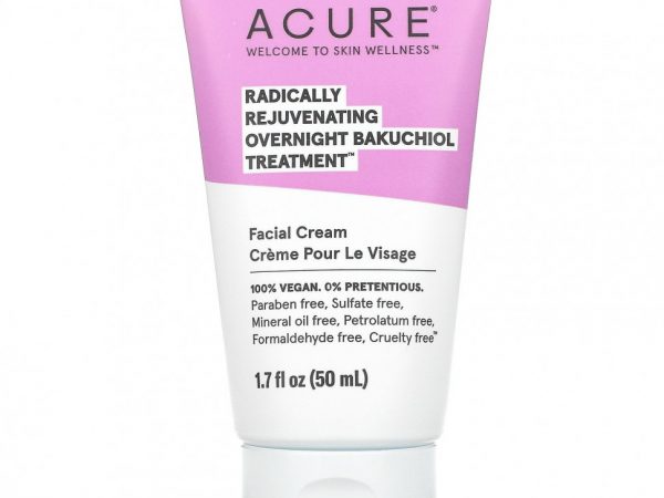 Acure, Radically Rejuvenating, ночное средство с бакучиолом, 50 мл (1,7 жидк. унции)