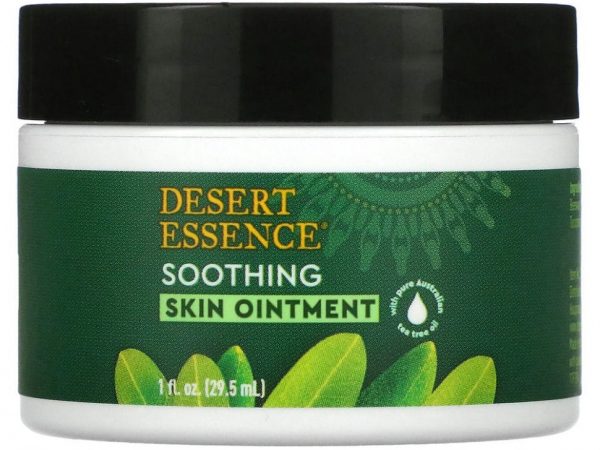 Desert Essence, Мазь для кожи с маслом чайного дерева, 1 жидкая унция (29.5 мл)