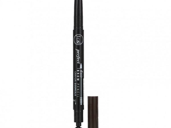 J.Cat Beauty, Perfect Duo, карандаш для бровей, BDP107, темно-коричневый, 0,25 г (0,009 унции)