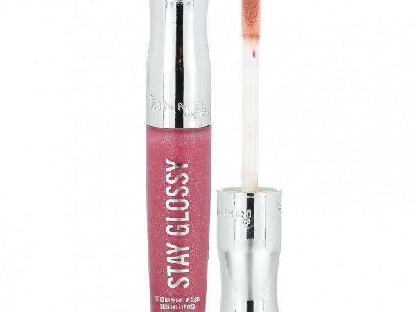 Rimmel London, Stay Glossy, блеск для губ, оттенок 160 Stay My Rose, 5,5 мл (0,18 жидк. унции)