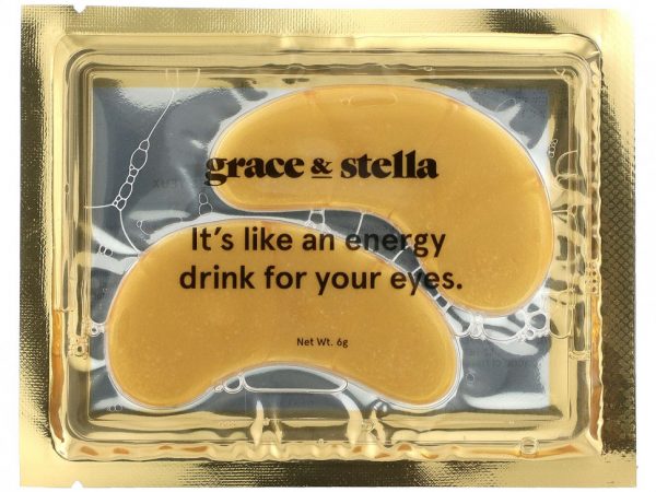 Grace & Stella, Бодрящая маска для глаз против морщин, 24 пары, по 6 г