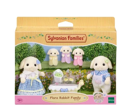 SYLVANIAN FAMILIES Toys Flora Rabbit Family Multi-Color