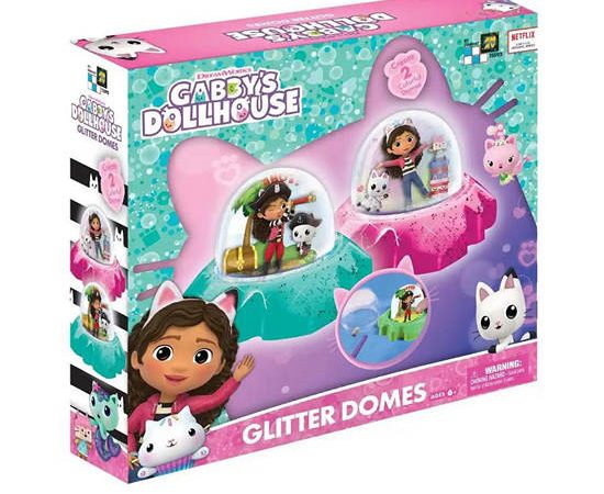 GABBYS DOLLHOUSE Toy Glitter Domes Multi-Color