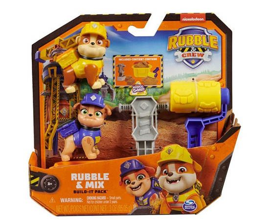PAW PATROL Figures Rubble & Mix Rubble & Crew Multi-Color