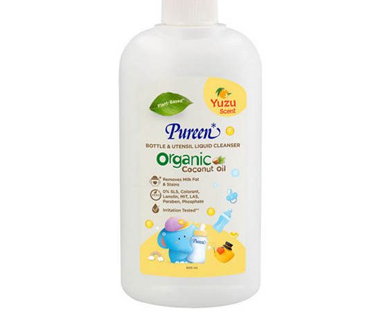 PUREEN Organic Baby Bottle&Utensil Liquid Cleanser Yuzu 600 mL