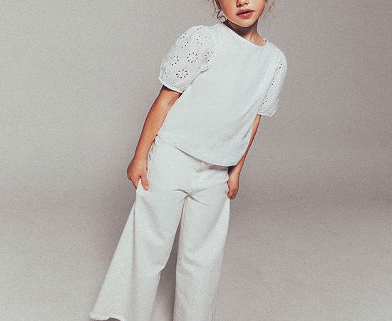 SFERA KIDS Girl Toddler Marine Trousers White Cream