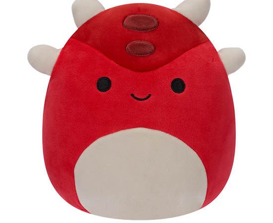 SQUISHMALLOWS Stuffed Toy Sergio 7.5 Inch Red