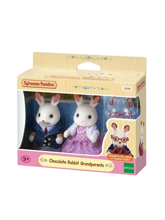 SYLVANIAN FAMILIES Chocolate Rabbit Grandparents 051900 Multi-Color