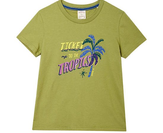 DeFry 01 Girl T-Shirt Short Sleeves Printed Green