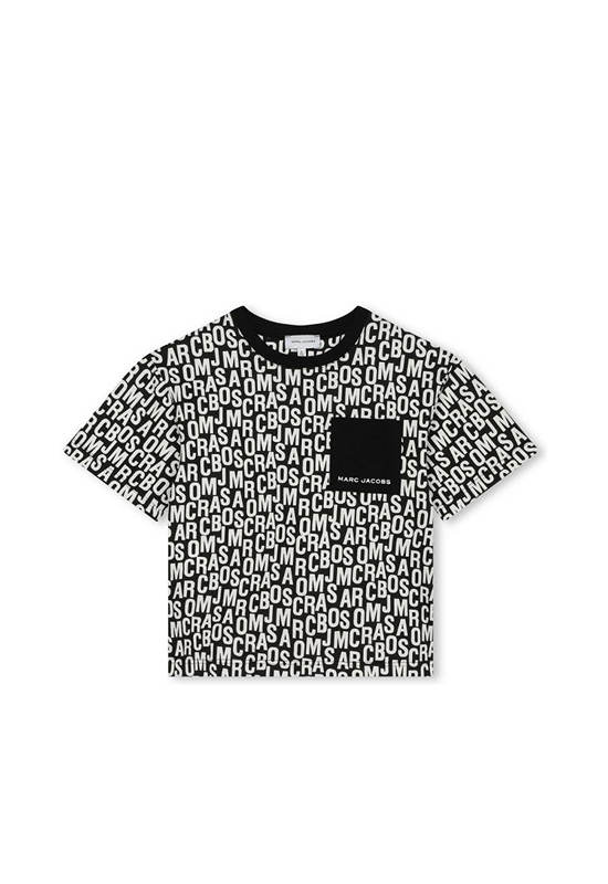 MARC JACOBS KIDS Unisex Kids T-Shirt Short Sleeves Monogram Print Black