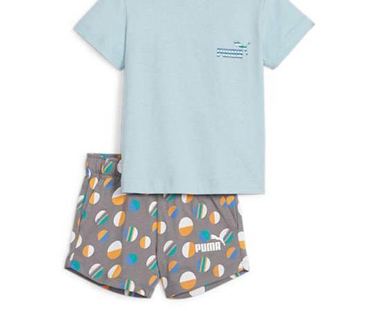 PUMA KIDS Unisex Toddler T-Shirt + Shorts Set  Ess+ Summer Camp