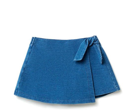 SFERA KIDS Girl Toddler Short Sarong Skirt Medium Blue