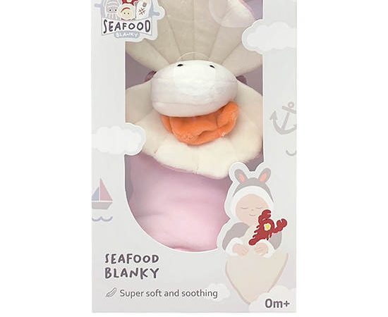Airy Bedding Infant Blanky Seafood Scallop Multi-Color
