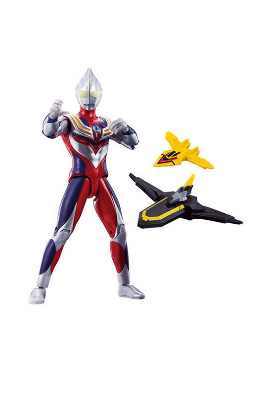 BANDAI KIDZ&KITZ Figure Ultra Action Figure Ultraman Tiga - Multi-Type Guts Set Multi-Color