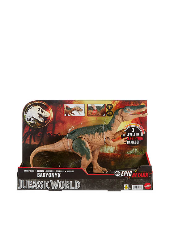MATTEL Figure Jurassic World Epic Attack Chomp Back Baryonyx Multi-Color