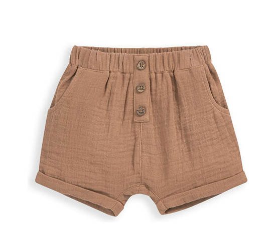 MAMAS & PAPAS Boy Infant Shorts Linen Brown