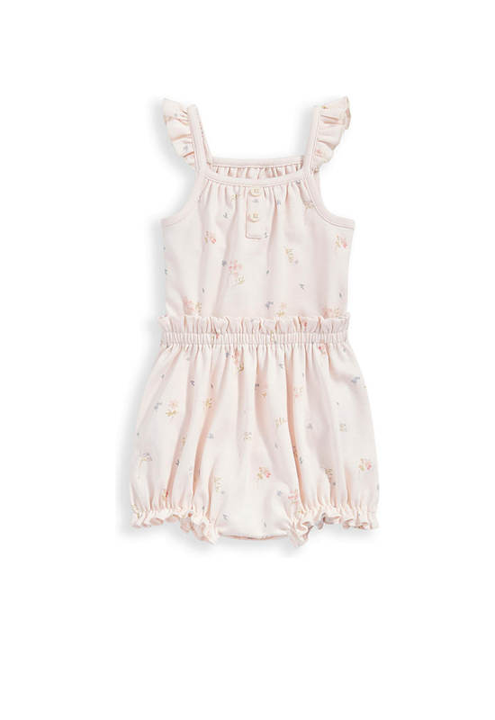 MAMAS & PAPAS Girl Infant Bodysuit & Short Outfit Set Floral Pink