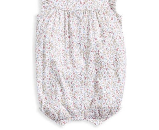 MAMAS & PAPAS Girl Infant Romper Floral Jersey Shortie Pink