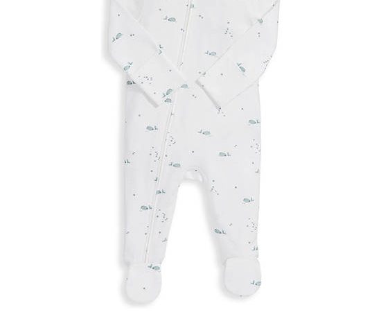 MAMAS & PAPAS Boy Infant Sleepsuit Whale White