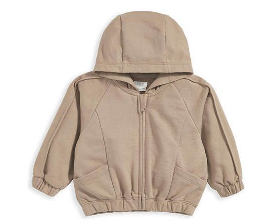 MAMAS & PAPAS Boy Infant Hoodie Zip Taupe