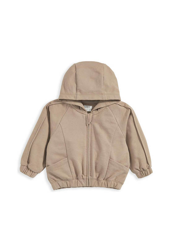 MAMAS & PAPAS Boy Infant Hoodie Zip Taupe