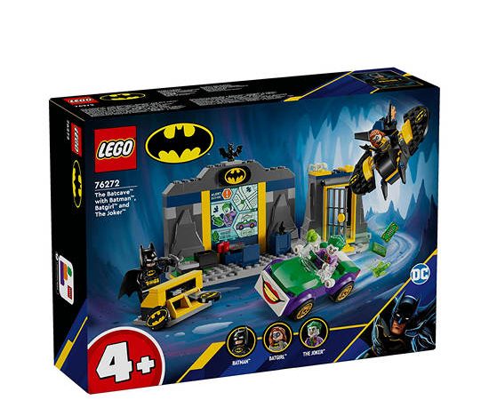 LEGO Block Toy The Batcave with Batman, Batgirl and The Joker 76272 Multi-Color