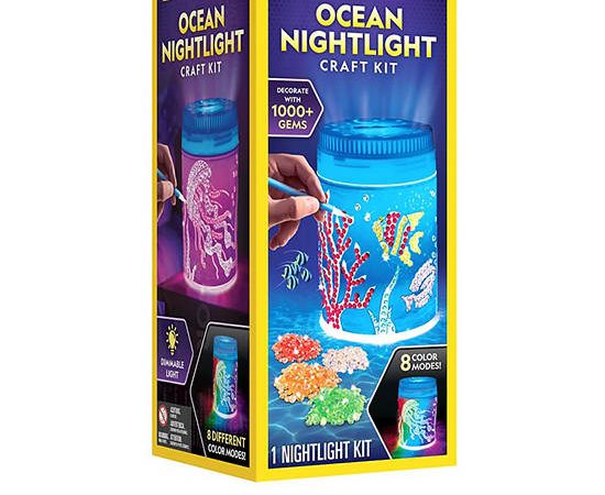 NATIONAL GEOGRAPHIC Toy Ocean Nightlight Craft Kit Multi-Color