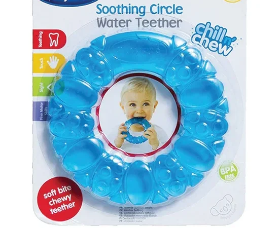 PLAYGRO Soothing Circle Water Teether Light Blue